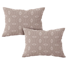 Atomic Eye Cotton Fitted Bed Sheet Set (Soft Taupe) (King Size)