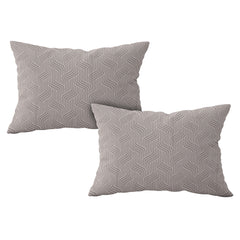 Curved Chefron Cotton Fitted Bed Sheet Set (Mushroom Taupe) (King Size)