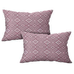 Radiant Diamonds Cotton Fitted Bed Sheet Set (Pink)