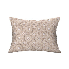 Floral Mandala Cotton Fitted Bed Sheet Set (Sandstone Beige) (Single Size)