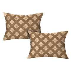 Tribal Geometric Print Cotton Fitted Bed Sheet Set (Warm Earthy Brown) (King size)