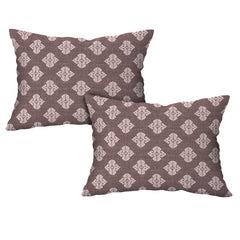 Tribal Geometric Print Cotton Fitted Bed Sheet Set (Rich Brown) (King size)