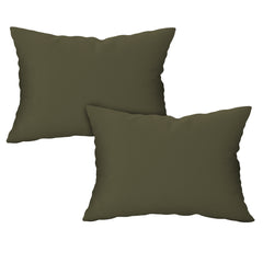 Earthy Essence Cotton Fitted Bed Sheet Set (Olive Green)