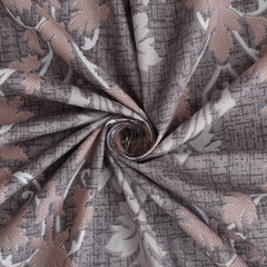 Classic Damask Cotton Fitted Bed Sheet Set (Purple) (Queen Size)