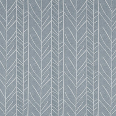 Vintage Herringbone Cotton Fitted Bed Sheet Set (Slate Blue) (King Size)