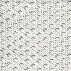 Tangled Vines Cotton Fitted Bed Sheet Set (Muted Green) (Queen Size)