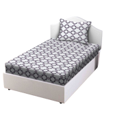 Timeless Twine Cotton Fitted Bed Sheet Set (Muted Lavender) (King Single Size)