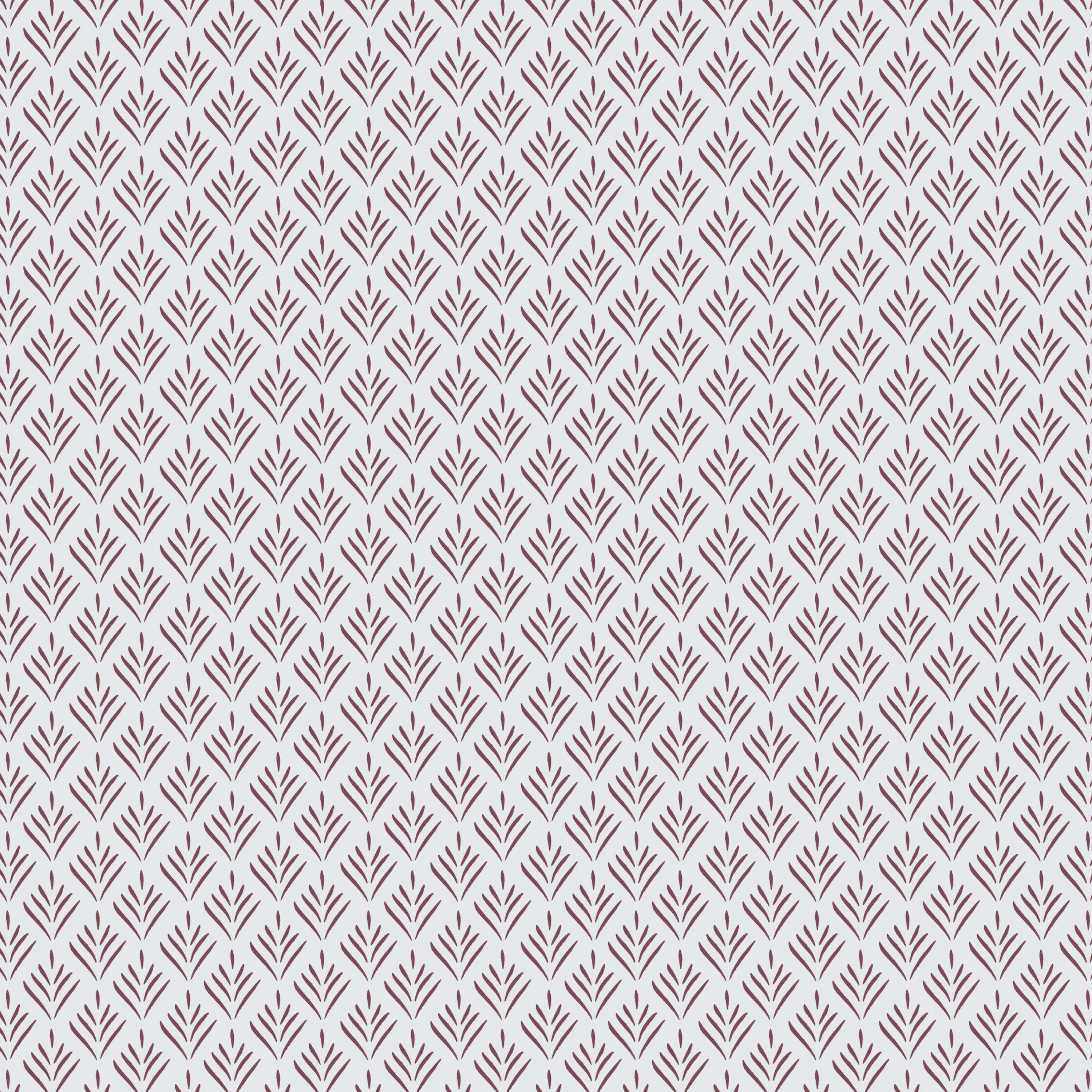 Chefron Leaf Cotton Fitted Bed Sheet Set (Burgundy)