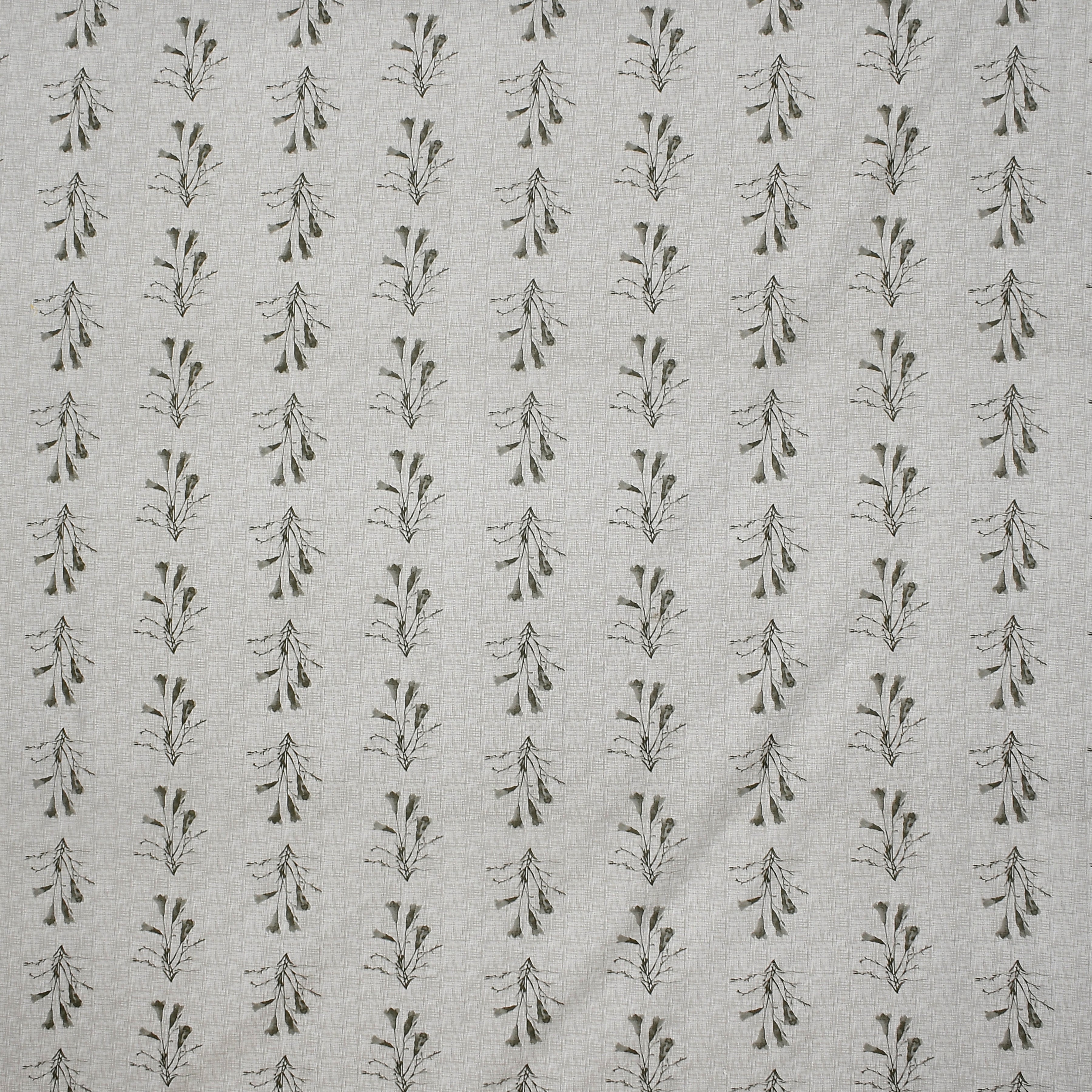 Botanical Sprig Cotton Fitted Bed Sheet Set (Olive Green) (Queen Size)