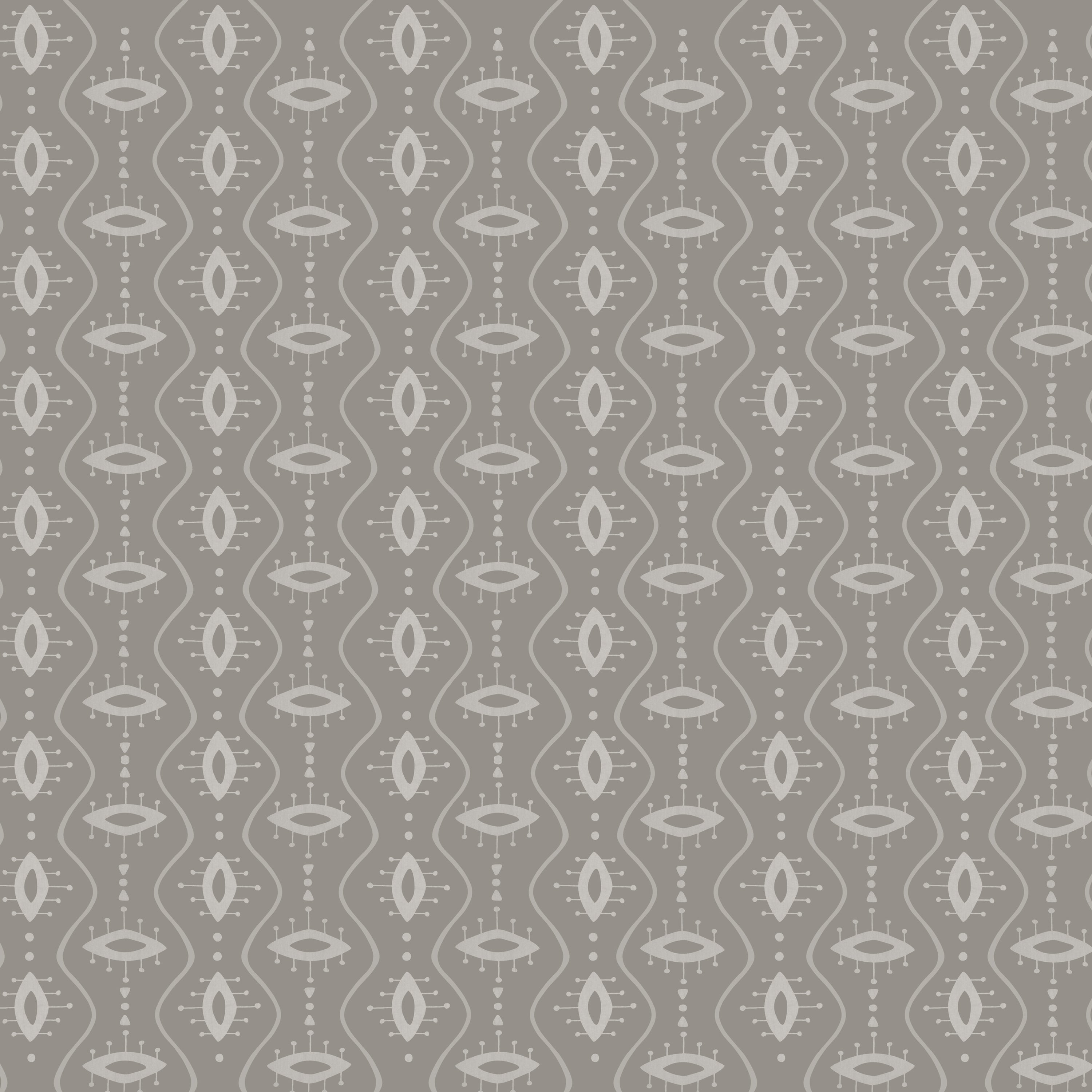 Atomic Eye Cotton Fitted Bed Sheet Set (Stone Gray) (King Size)