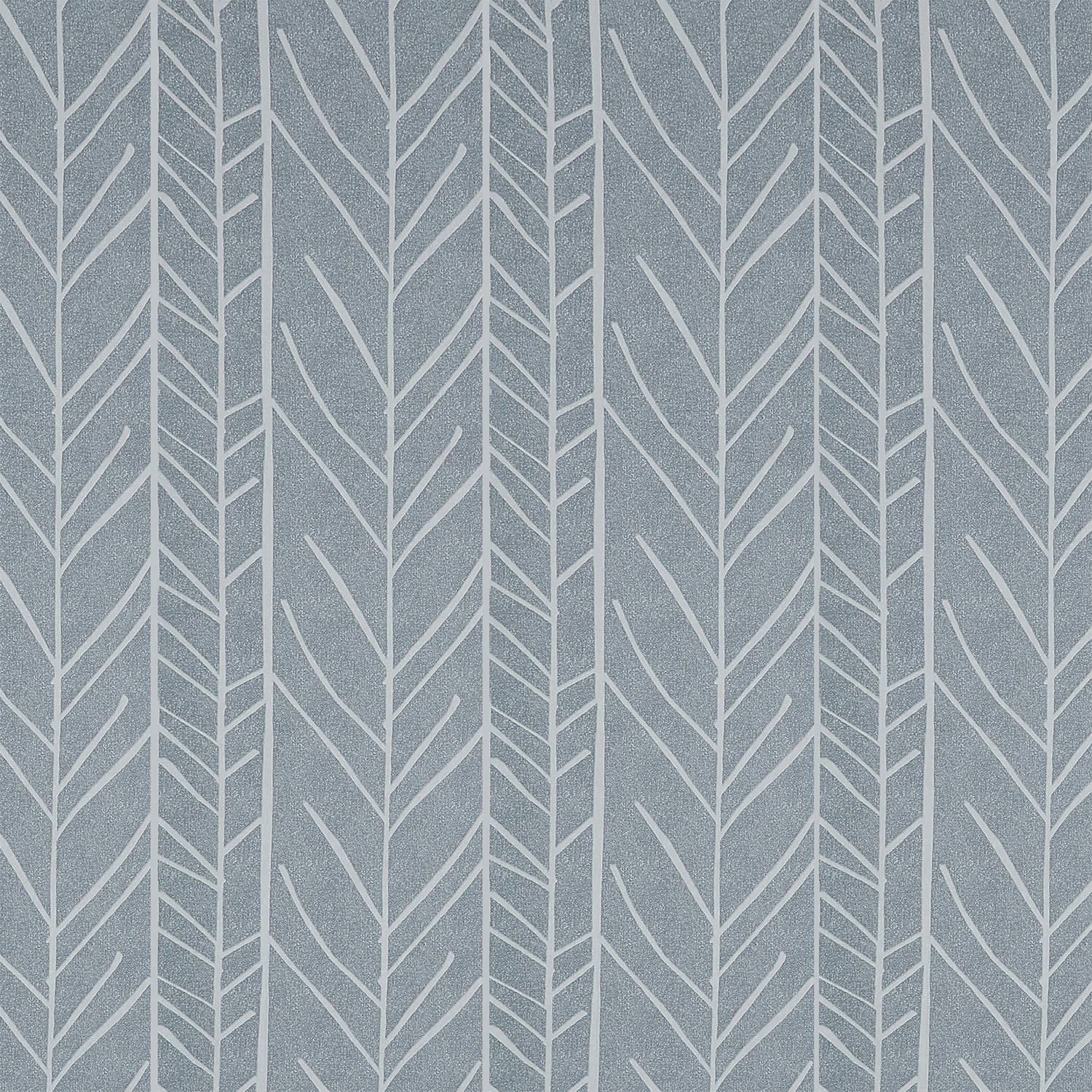 Vintage Herringbone Cotton Fitted Bed Sheet Set (Slate Blue) (King Size)