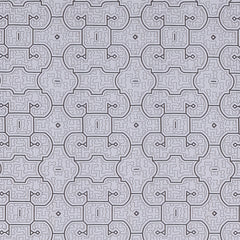 Maze Medallion Cotton Fitted Bed Sheet Set (Charcoal Taupe) (Queen Size)